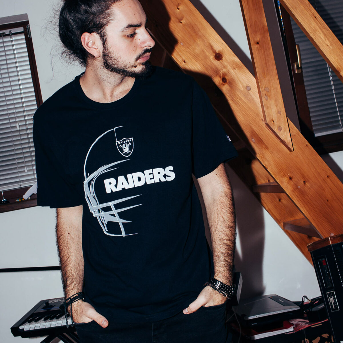 New Era NFL Headshot Oakland Raider T-Shirt 36 Euro