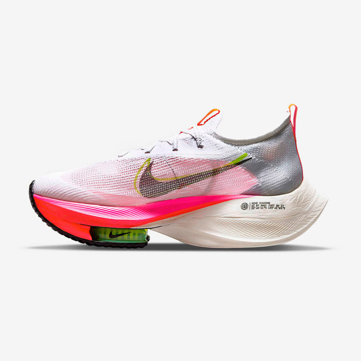 Nike W Air Zoom Alphafly NEXT% Flyknit White Pink 'Rawdacious'