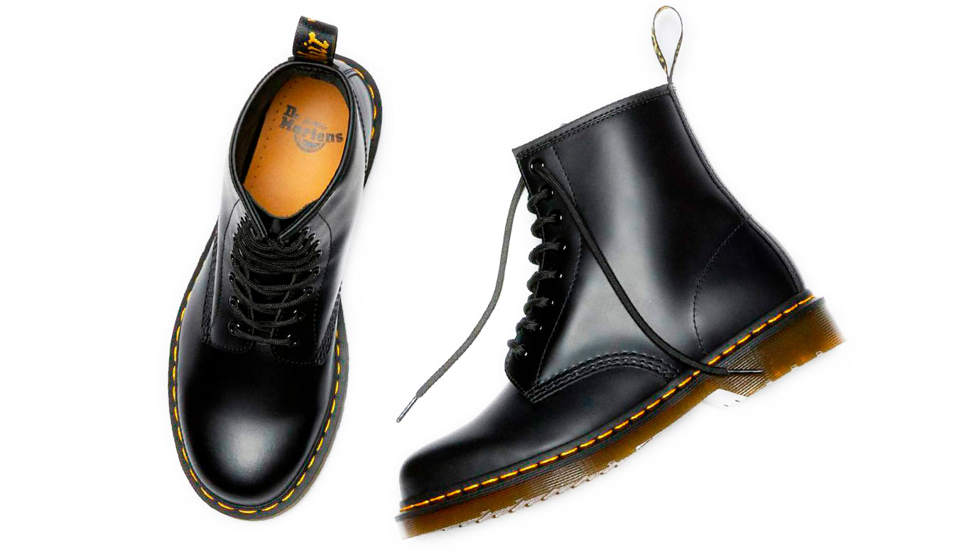 Dr. Martens 1460 Black Smooth Herrenschuh Ankle Boot Schnürstiefelette