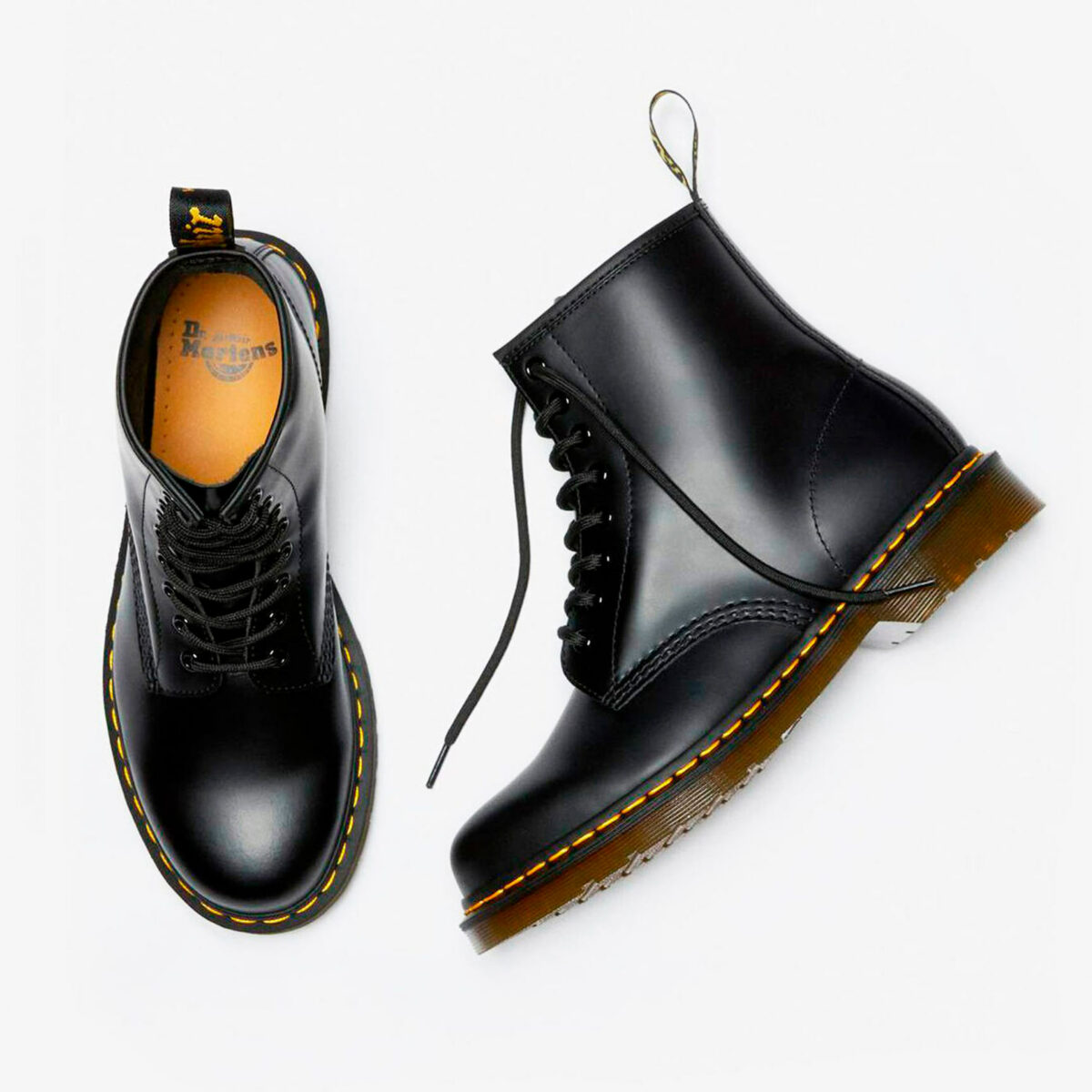 Dr. Martens 1460 Black Smooth Herrenschuh Ankle Boot Schnürstiefelette